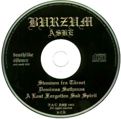 Burzum - Burzum 91 - Aske 92 Burzum - Burzum 91 - Aske 92