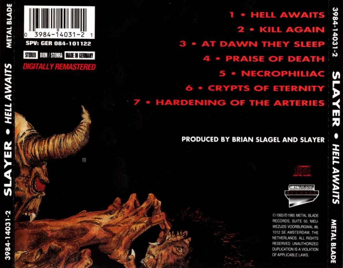 Slayer Hell Awaits Slayer Hell Awaits