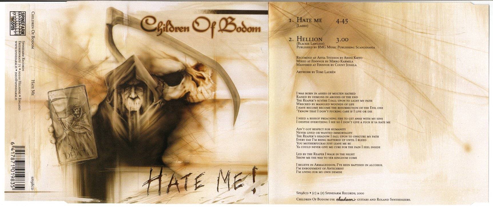Children Of Bodom - Hate Me! Lyrics MetroLyrics